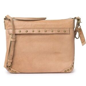 Frye & Co. Odessa brown leather crossbody bag purse studded adjustable